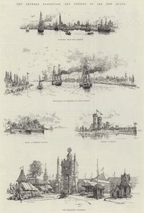 De tentoonstelling van Antwerpen en de opening van de nieuwe kades